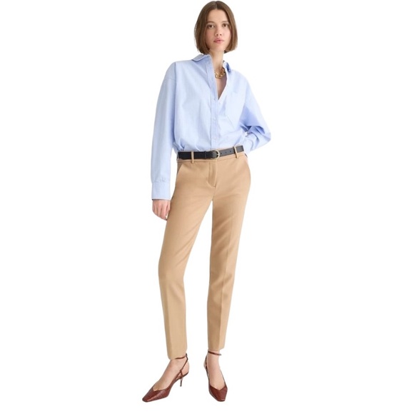 J Crew 365 Size 4 Tall Tan Polyester/Viscose/Elastane Cameron Pants - Picture 9 of 11